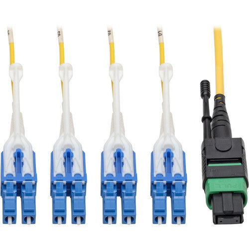 Câble de raccordement monomode MTP/MPO vers 8xLC Tripp Lite by Eaton N390-02M-8LC-AP, jaune, 2 m N390-02M-8LC-AP