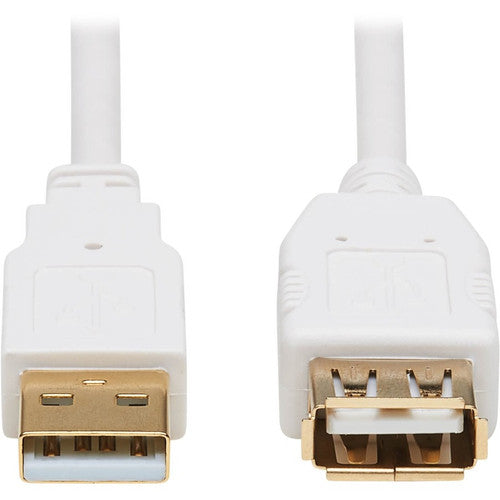 Câble d'extension antibactérien Tripp Lite Safe-IT USB-A (M/F), USB 2.0, blanc, 3 pi. U024AB-003-WH
