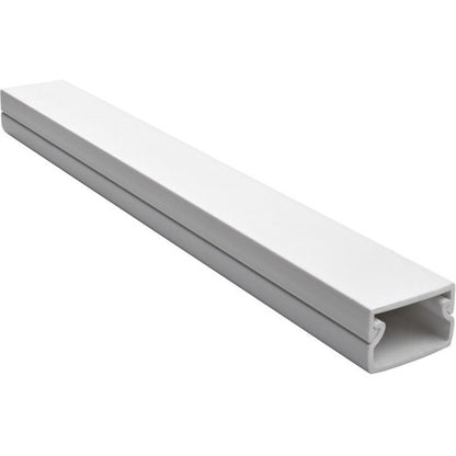 Chemin de câbles 2 pièces Tripp Lite par Eaton avec base et capuchon, paquet de 20, blanc, 2 m N080-D25-2M-WH