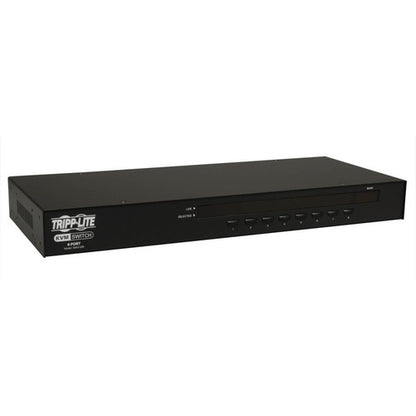 Commutateur KVM USB/PS2 à 8 ports pour montage en rack 1U de Tripp Lite - Boîtier en acier B042-008
