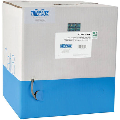 Câble PVC CMR 24AWG Cat6 Gigabit multibrin Tripp Lite par Eaton, gris, 1000 pi N220-01K-GY