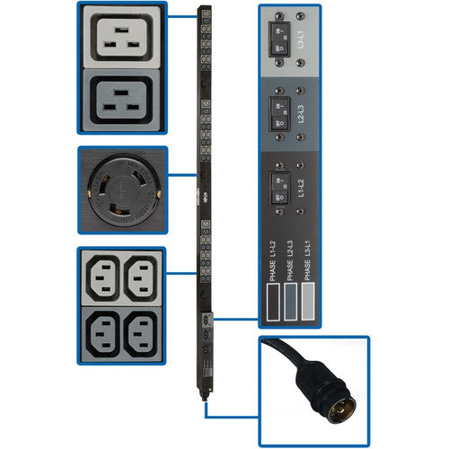 PDU 45 prises Tripp Lite par Eaton PDU3V6H50A PDU3V6H50A