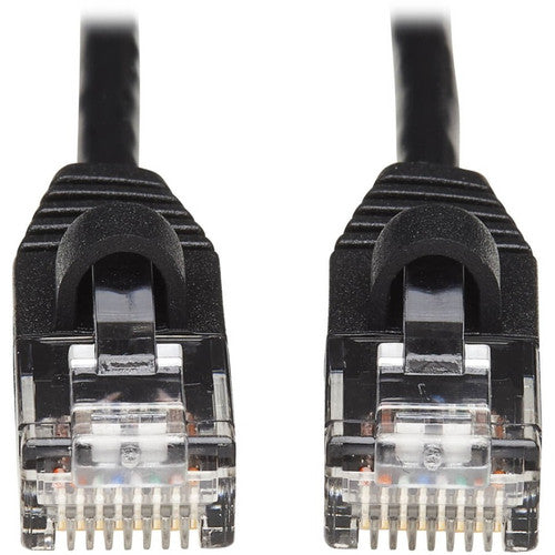 Câble de raccordement réseau UTP moulé Cat6a 10G anti-accroc Tripp Lite by Eaton (M/M), noir, 25 pi. N261-S25-BK