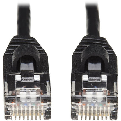 Câble de raccordement réseau UTP moulé Cat6a 10G anti-accroc Tripp Lite by Eaton (M/M), noir, 25 pi. N261-S25-BK