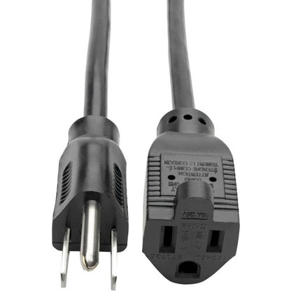 Câble d'extension de cordon d'alimentation Tripp Lite 15 pieds 5-15P à 5-15R 10A 18AWG 15' P022-015