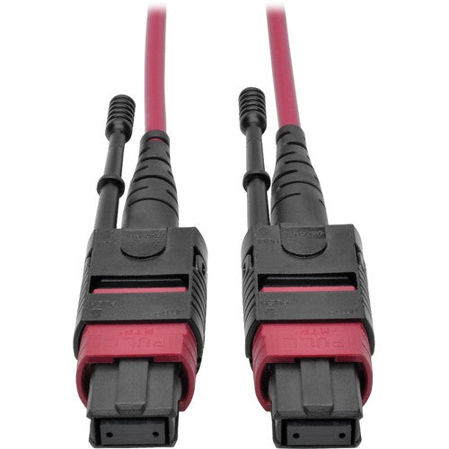 Câble de raccordement multimode MTP/MPO Tripp Lite par Eaton N845-01M-12-MG, magenta, 1 m N845-01M-12-MG