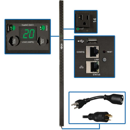 Unité de distribution d'alimentation à 24 prises Tripp Lite par Eaton PDUNVR20LX