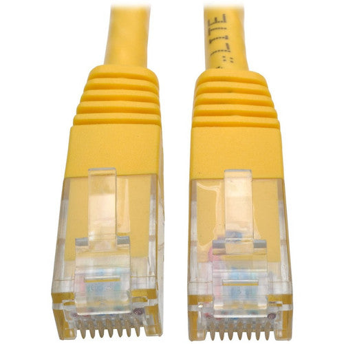 Câble de raccordement moulé Gigabit Cat6 Tripp Lite par Eaton (RJ45 M/M), jaune, 15 pi N200-015-YW