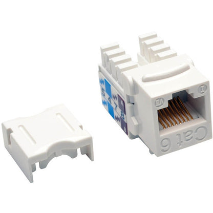 Prise Keystone à insertion de type 110 Cat6/Cat5e de Tripp Lite par Eaton - Blanc, lot de 25 N238-025-WH