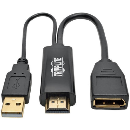 Convertisseur actif HDMI vers DisplayPort 4K (M/F) Tripp Lite par Eaton P130-06N-DP-V2 P130-06N-DP-V2