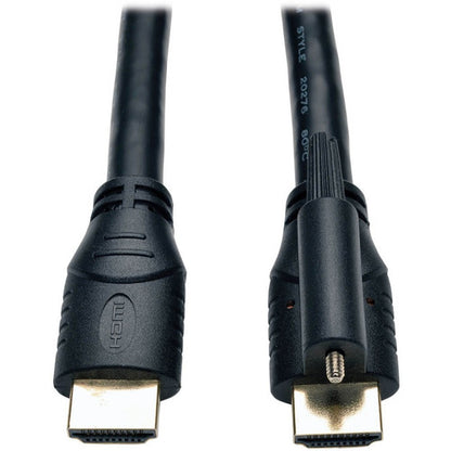 Câble HDMI haute vitesse Tripp Lite de 6 pieds avec Ethernet et connecteur verrouillable Ultra HD 4K x 2K M/M 6' P569-006-LOCK