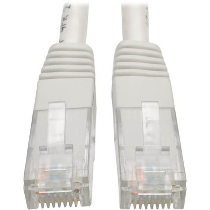 Câble de raccordement moulé Gigabit Cat6 Tripp Lite par Eaton (RJ45 M/M), blanc, 7 pi N200-007-WH