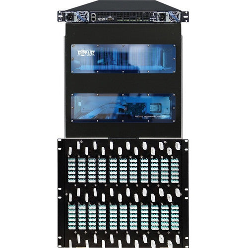 Système de panneau à fibre robotisé Tripp Lite par Eaton - 512 ports à fibre LC multimode, 10U NRFP-500MM-CP