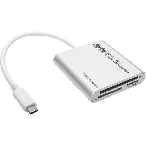 Tripp Lite by Eaton USB 3.1 Gen 1 Multi-Drive Smart-Card Flash-Memory Media Reader/Writer U452-003
