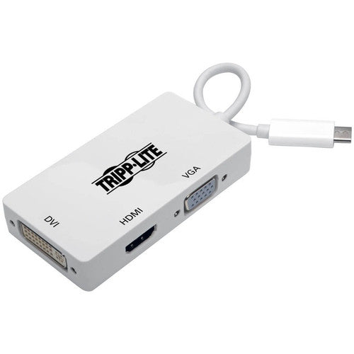 Adaptateur convertisseur tout-en-un USB-C vers HDMI/DVI/VGA Tripp Lite par Eaton U444-06N-HDV4K, 6 pouces U444-06N-HDV4K