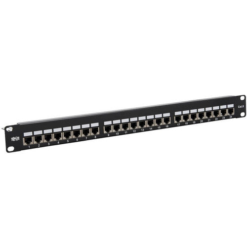 Panneau de brassage Cat6 24 ports Tripp Lite par Eaton N252-024-SH-K, 1U N252-024-SH-K