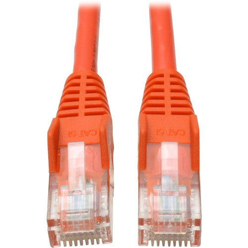 Câble de raccordement moulé anti-accroc Cat5e 350 MHz Tripp Lite by Eaton (RJ45 M/M) - Orange, 3 pi. N001-003-OR