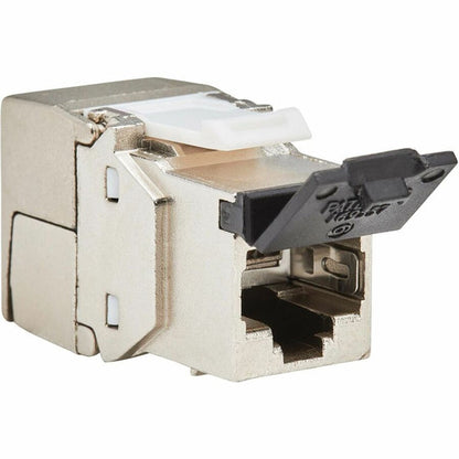 Prise Keystone sans outil blindée Cat8 STP Tripp Lite par Eaton, 568A/568B, TAA N238-SHC8-TF-1