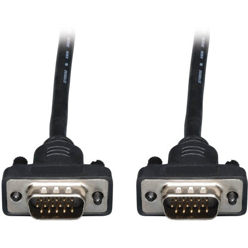 Tripp Lite 6ft VGA Coax Monitor Cable Low Profile with RGB High Resolution HD15 M/M 6' P502-006-SM