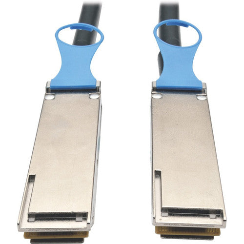Câble InfiniBand en cuivre DAC passif QSFP28 vers QSFP28 100 GbE Tripp Lite par Eaton (M/M), 1 m (3 pi) N282-01M-28-BK