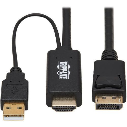 Câble adaptateur actif HDMI vers DisplayPort 1.2 Tripp Lite by Eaton P567-01M, noir, 1 m (3,3 pi) P567-01M