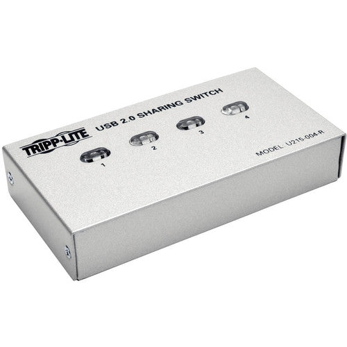 Commutateur de partage d'imprimante USB 2.0 à 4 ports Tripp Lite U215-004-R