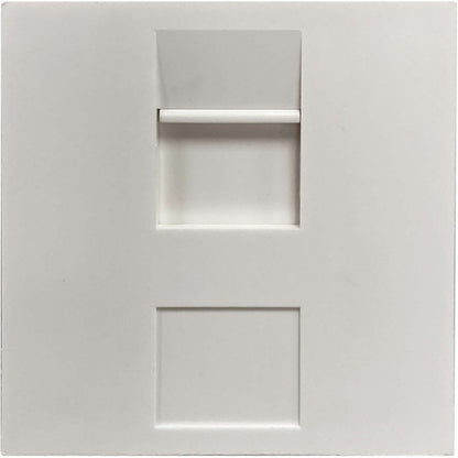 Module à obturateur non chargé de style britannique Tripp Lite by Eaton à 1 port, 50 x 50 mm, blanc N042U-WM1-S