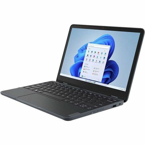 Lenovo 300w Yoga Gen 4 82VM000FUS Ordinateur portable convertible 2 en 1 à écran tactile 11,6" - HD - 1366 x 768 - Intel N100 Quad-core (4 cœurs) 800 MHz - 4 Go de RAM totale - 4 Go de mémoire embarquée - 128 Go SSD - Gris ardoise 82VM000FUS