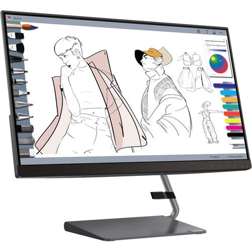 Moniteur LCD WLED WQHD Lenovo Q24h-10 23,8" - 16:9 - Gris 66A8GCC6US
