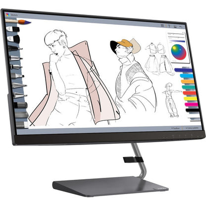 Moniteur LCD WLED WQHD Lenovo Q24h-10 23,8" - 16:9 - Gris 66A8GCC6US