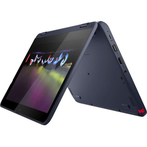 Ordinateur portable convertible 2 en 1 à écran tactile Lenovo 500w Gen 3 82J3000LUS 11,6" - HD - 1366 x 768 - Intel Pentium Silver N6000 Quad-core (4 cœurs) 1,10 GHz - 4 Go de RAM totale - 4 Go de mémoire embarquée - 128 Go de SSD - Abyss Blue 82J3000LUS