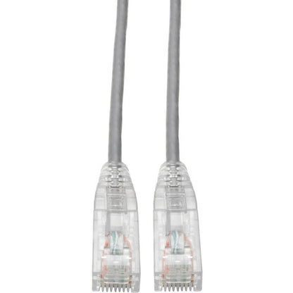 Tripp Lite by Eaton Cat6 UTP Patch Cable (RJ45) - M/M, Gigabit, Snagless, Molded, Slim, Gray, 6 in. N201-S6N-GY