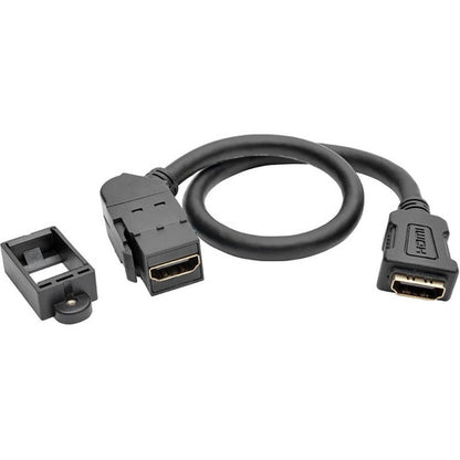 Coupleur HDMI 1 pi Tripp Lite Keystone Montage sur panneau coudé F/F Noir 1' P164-001-KPA-BK
