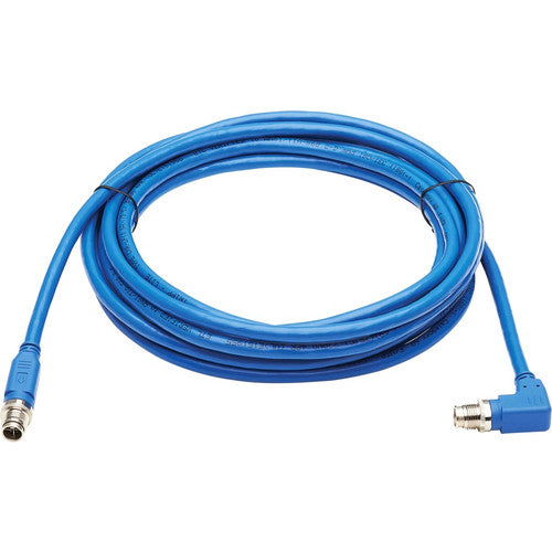 Câble Ethernet Cat6a 10G X-Code M12 Tripp Lite par Eaton NM12-6A3-03M-BL, M/M, bleu, 3 m (9,8 pi) NM12-6A3-03M-BL