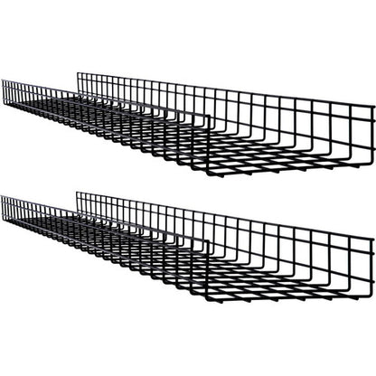 Chemin de câbles en treillis métallique Tripp Lite par Eaton - 300 x 100 x 1 500 mm (12 po x 4 po x 5 pi), paquet de 2 SRWB12410X2STR