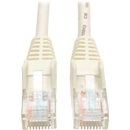 Câble moulé anti-accroc Cat5e 350 MHz de 14 pi de Tripp Lite par Eaton (RJ45 M/M) - Blanc N001-014-WH