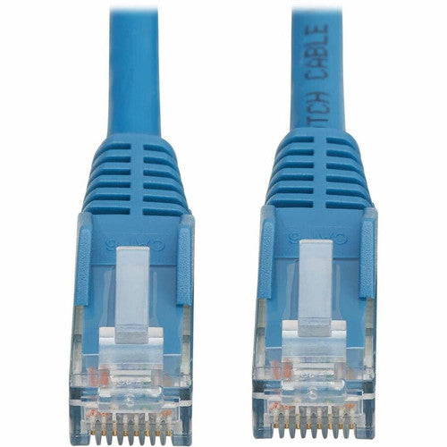 Câble Ethernet UTP moulé Cat6 Gigabit sans accroc Tripp Lite by Eaton (RJ45 M/M), PoE, LSZH, bleu, 1,5 m N201L-1P5M-BL