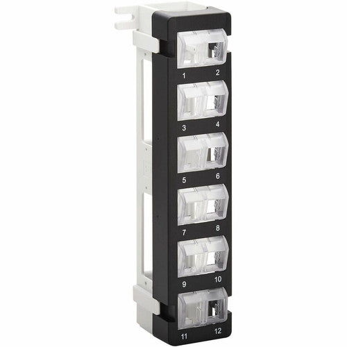 Panneau de brassage mural 12 ports Tripp Lite by Eaton pour prises Keystone UTP, modules rotatifs N062-012-KJ-WM