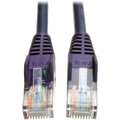 Câble de raccordement moulé anti-accroc Cat5e 350 MHz Tripp Lite by Eaton (RJ45 M/M) - Violet, 5 pi. N001-005-PU