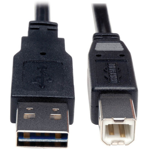 Câble USB 2.0 réversible universel Tripp Lite par Eaton A-Mâle vers B-Mâle - 10 pieds UR022-010