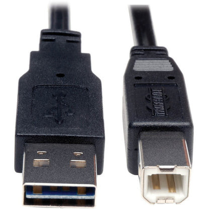 Câble USB 2.0 réversible universel Tripp Lite par Eaton A-Mâle vers B-Mâle - 10 pieds UR022-010