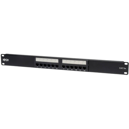 Tripp Lite 12-Port Cat5e Cat5 Rackmount Patch Panel 568B 110 Punch 1URM TAA N052-012