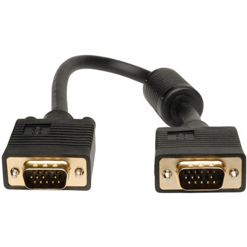 Câble coaxial VGA pour moniteur Tripp Lite 1 pi avec RVB haute résolution HD15 M/M 1' P502-001