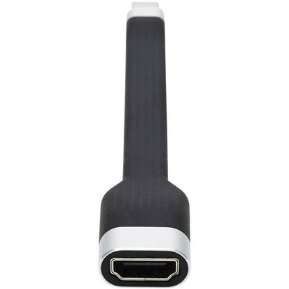 Câble adaptateur plat USB-C vers HDMI Tripp Lite par Eaton U444-F5N-HDR, M/F, noir, 5 pouces U444-F5N-HDR