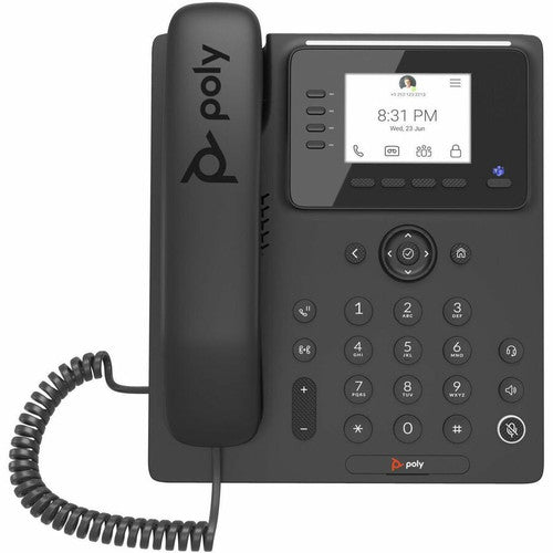 Téléphone IP Poly CCX 350 - Filaire - Filaire - Bureau, Montage mural - Noir 8F3G3AA#ABA