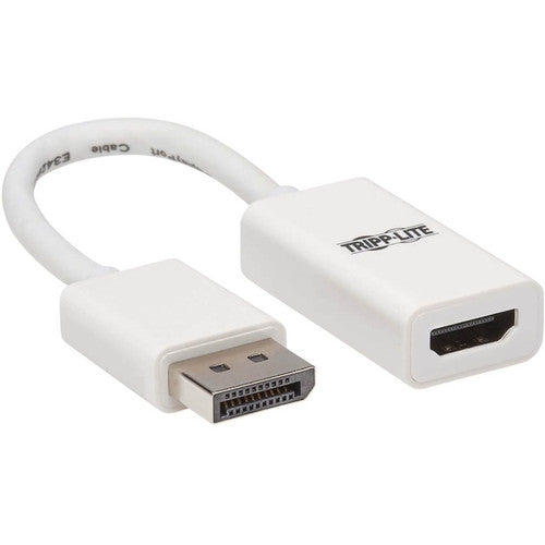Adaptateur DisplayPort vers HDMI 4K Tripp Lite par Eaton P136-06N-HDR-W - M/F, blanc P136-06N-HDR-W