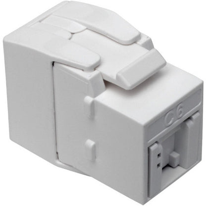 Prise Keystone Cat6a/Cat6/Cat5e Tripp Lite par Eaton N238-001-GY-TF, blanche, TAA N238-001-GY-TF