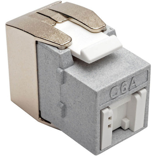 Prise Keystone Cat6a sans outil Tripp Lite par Eaton - Gris N238-001-GY-TFA