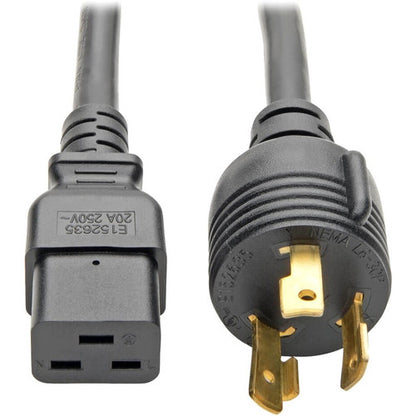 Tripp Lite 12ft Power Cord Cable L6-30P to C19 Heavy Duty 20A 12AWG 12' P040-012-P30
