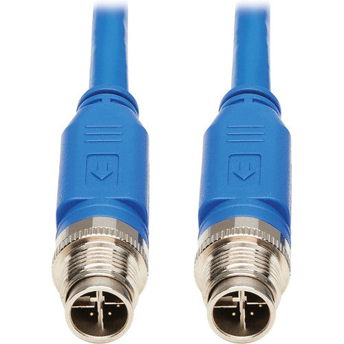 Câble Ethernet Cat6 X-Code M12 Tripp Lite par Eaton NM12-601-01M-BL, M/M, bleu, 1 m (3,3 pi) NM12-601-01M-BL